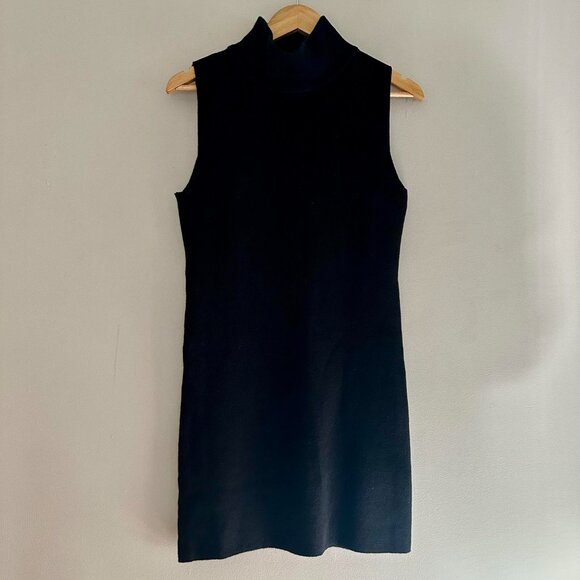 Burgess The Paris Mock Neck Sleeveless Sweater Dress Cotton Cashmere - XS - Picture 6 of 7